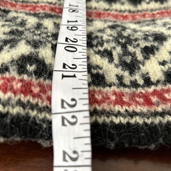 Vtg L.L. Bean Wool Blend Nordic fair isle Cardigan Silver‎ Buttons Sz XS USA - Picture 6 of 7